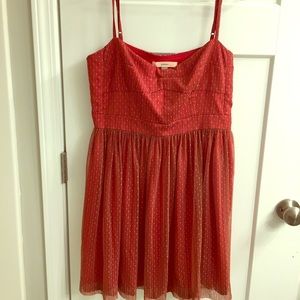 Red Fossil Cami Dress